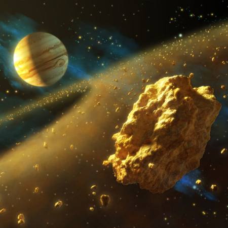 universo, rocas, planeta, espacio, cometa Andreus - Dreamstime