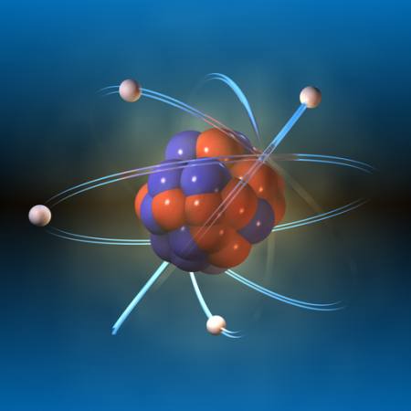 átomo, protón, objeto, gire, redondo Andreus - Dreamstime