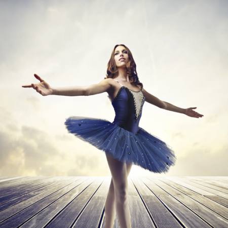 bailarín, mujer, chica, danza, etapa, nubes Bowie15 - Dreamstime