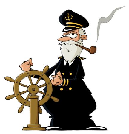 marinero, mar, capitán, rueda, tubo, humo Dedmazay - Dreamstime