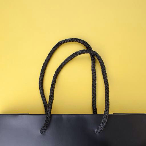 bolso, cuerda, cuerdas, amarillo, negro Retro77