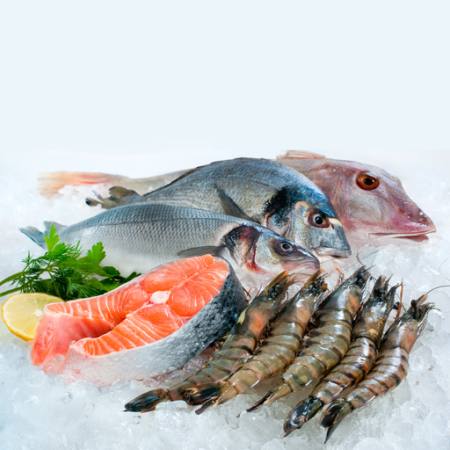 pescados, mar, comida, hielo, rebanada, cangrejo Alexander  Raths - Dreamstime