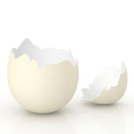 de huevo, pollo, roto, abierto Vladimir Sinenko - Dreamstime