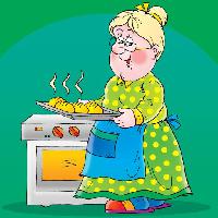 Pixwords La imagen con pan, horno, cocinero, cocina, verde, viejo, abuela Alexey Bannykh (Alexbannykh)
