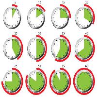 Pixwords La imagen con tiempo, reloj, segundo, segundo, verde, rojo, círculo Rasà Messina Francesca (Francy874)