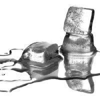 Pixwords La imagen con del cubo, hielo, derretir, agua, gota, transparente Mcech - Dreamstime