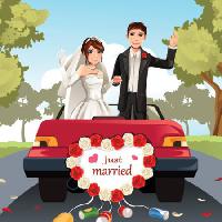 Pixwords La imagen con casados, mariage, esposa, marido, coche, hombre, mujer Artisticco Llc - Dreamstime