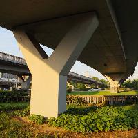 puente, verde, coches, carretera, camino, flores, coche Sang Lei (Sleiselei)