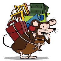 Pixwords La imagen con de la rata, los viajes, la espalda, silla, maletín, closet, ratón, muebles John Takai - Dreamstime