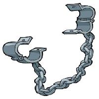 Pixwords La imagen con puños, cadena, cadenas, preso Dedmazay - Dreamstime
