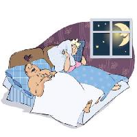 Pixwords La imagen con hombre, mujer, esposa, dormitorio, luna, ventana, noche, almohada, despierto Vanda Grigorovic - Dreamstime