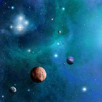 Pixwords La imagen con cosmos, espacio, planetas, sol Dvmsimages  - Dreamstime
