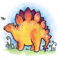 Pixwords La imagen con dinosaurio, animal, salvaje, mariposa, dibujo animado Linda Duffy (Easystreet)