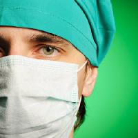 Pixwords La imagen con médico, máscara, verde, hombre, ojo, sombrero, médico Haveseen - Dreamstime