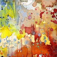 Pixwords La imagen con pintura abstracta, arte, colores, color, rojo, verde Katarzyna Bruniewska-gierczak (Bruniewska)